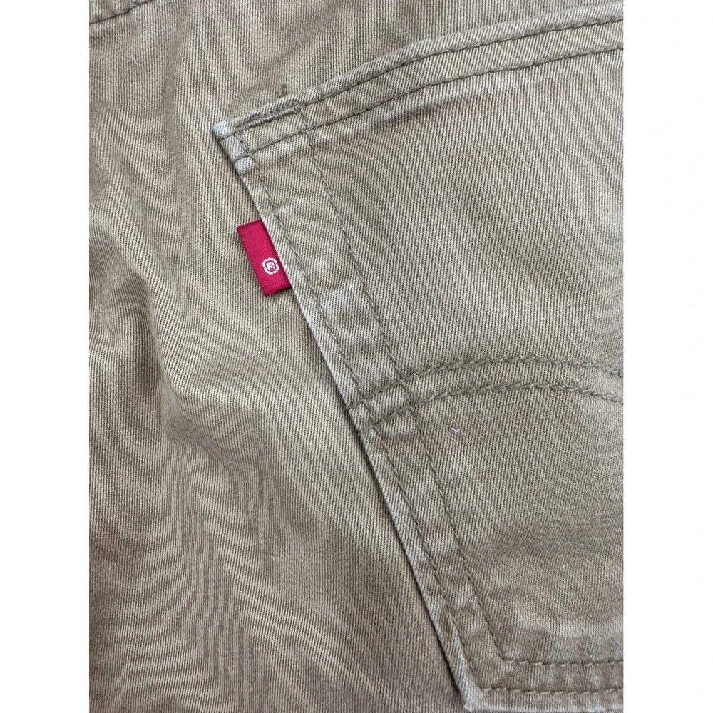 Levis 541 Athletic Taper Pants Mens 34x32 Brown Khaki Stretch Chino Jeans preppy