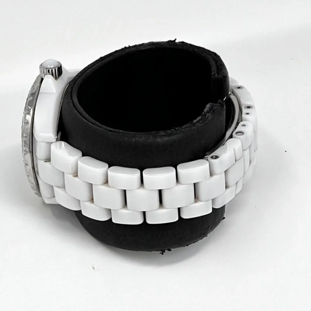 Chanel J12 White Ceramic Diamond Bezel Watch Swiss Made‎ H0968 H0967