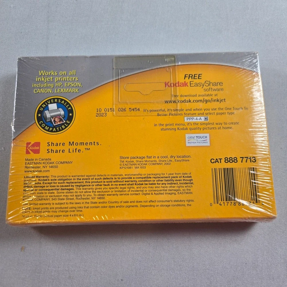 Kodak double sheets sealed