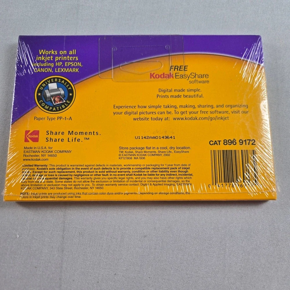 Kodak thickness brand contains