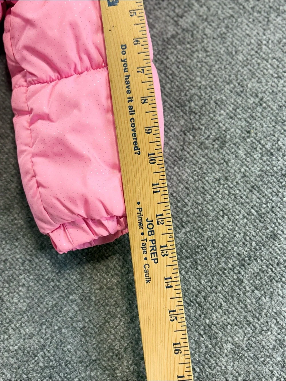 Protection System Girl Size 24M Pink Full Zip Puff Hooded jacket