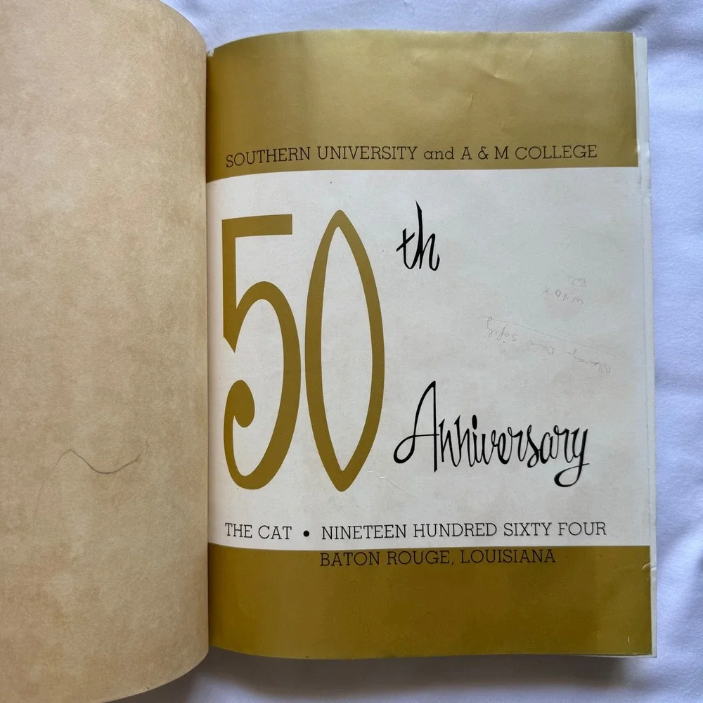 1964 Southern University Yearbook The‎ Cat 50th Anniversary Baton Rouge HBCU LA