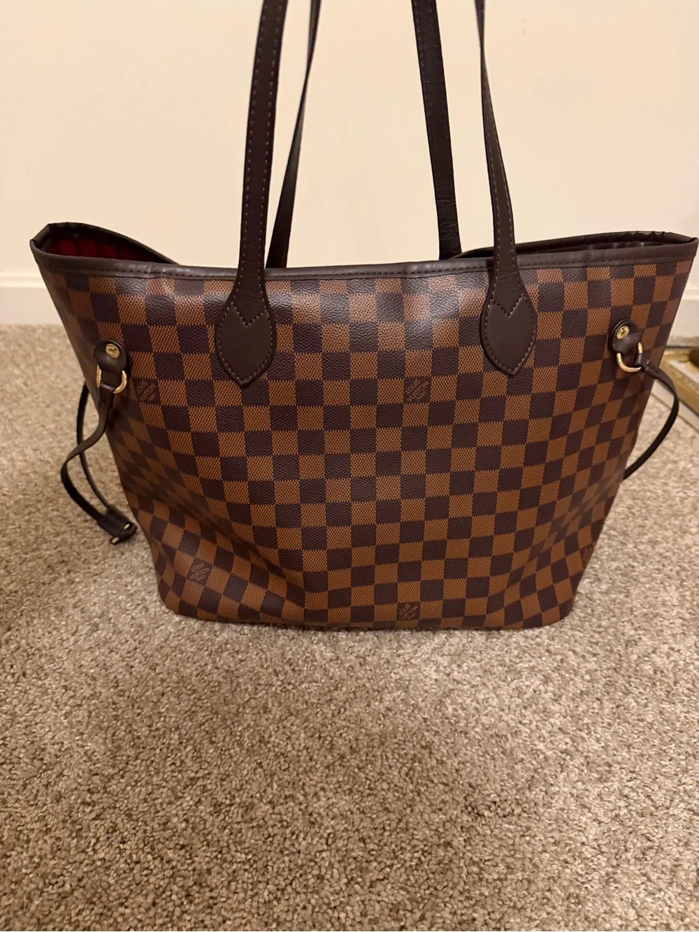 COPY- LV Brown Checkered Tote Handbag