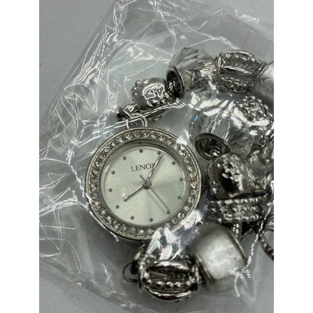 Lenox American by Design Silver Tone Charm Watch and Bracelet Set 834828