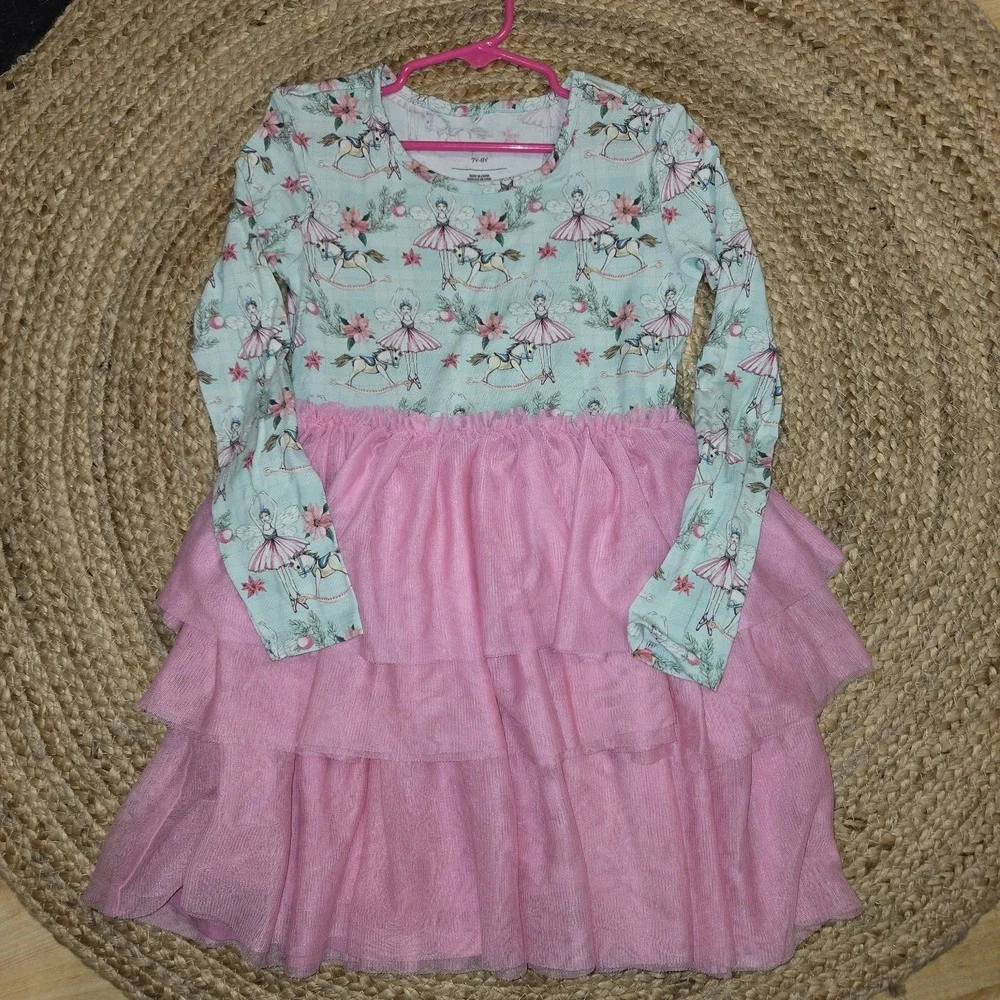 Posh Peanut Bamboo Tulle Ballerina Dress Size 7-8‎ Years