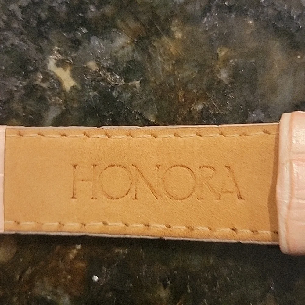HONORA Watch Light Pink Genuine Leather