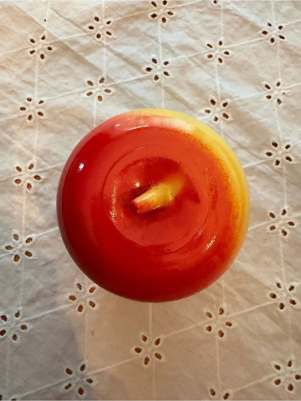 Hazel Atlas Milk Glass Apple Jam Jar