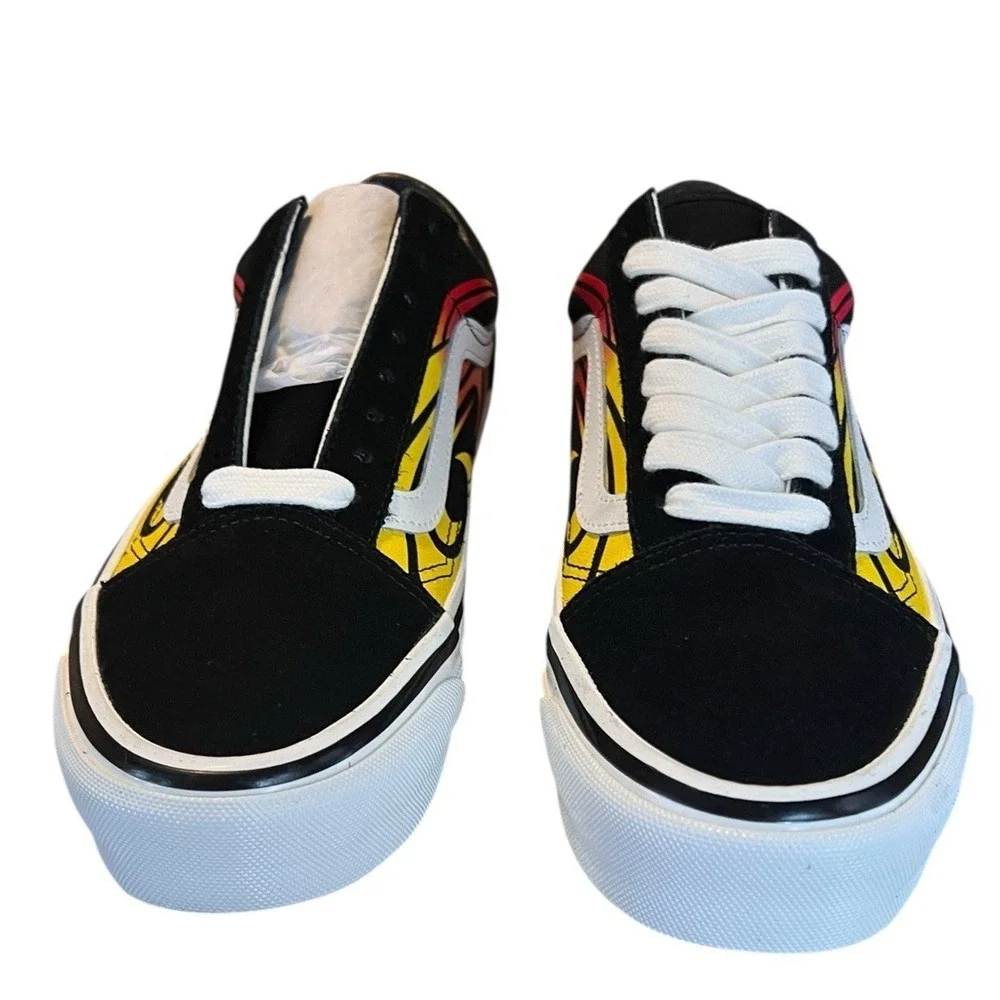 Vans Premium Flame Old Skool Y2K Skate Sneakers Black VN000D56MCG US M7/W‎ 8.5