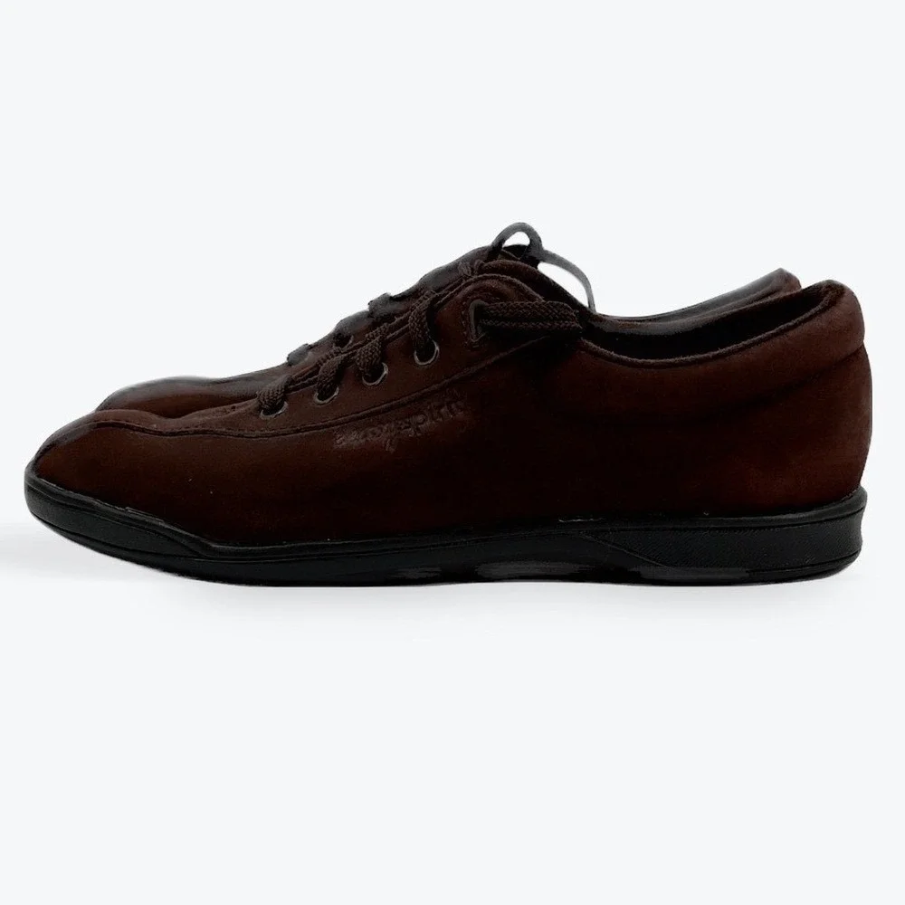 Easy‎ Spirit ESAPI Women's Brown Leather Lace Up Comfort Walking Shoes Size 9