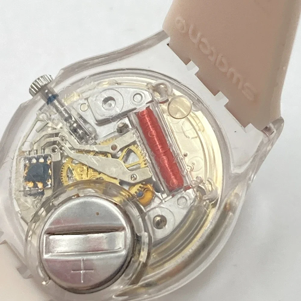 Swatch Quadretten Women's Watch 25mm Pastel Pink LK372 Swiss WR New Battery 8