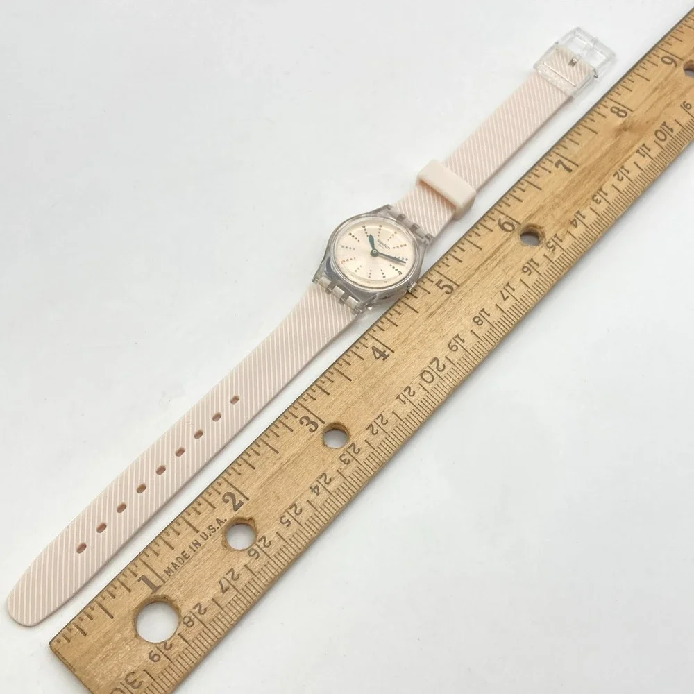 Swatch Quadretten Women's Watch 25mm Pastel Pink LK372 Swiss WR New Battery 8