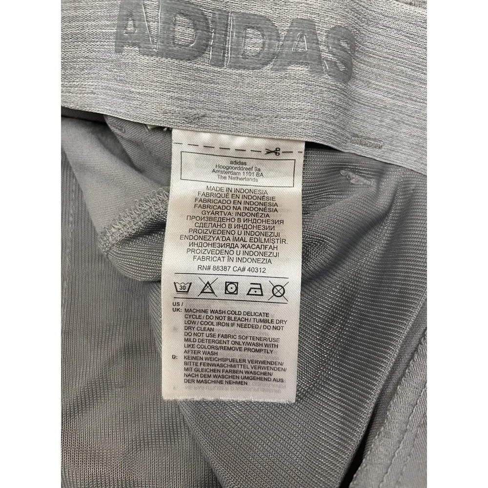 Adidas Pants‎ Mens 30x30 Gray Golf Chino Stretch 3-Stripes Logo Performance Tech
