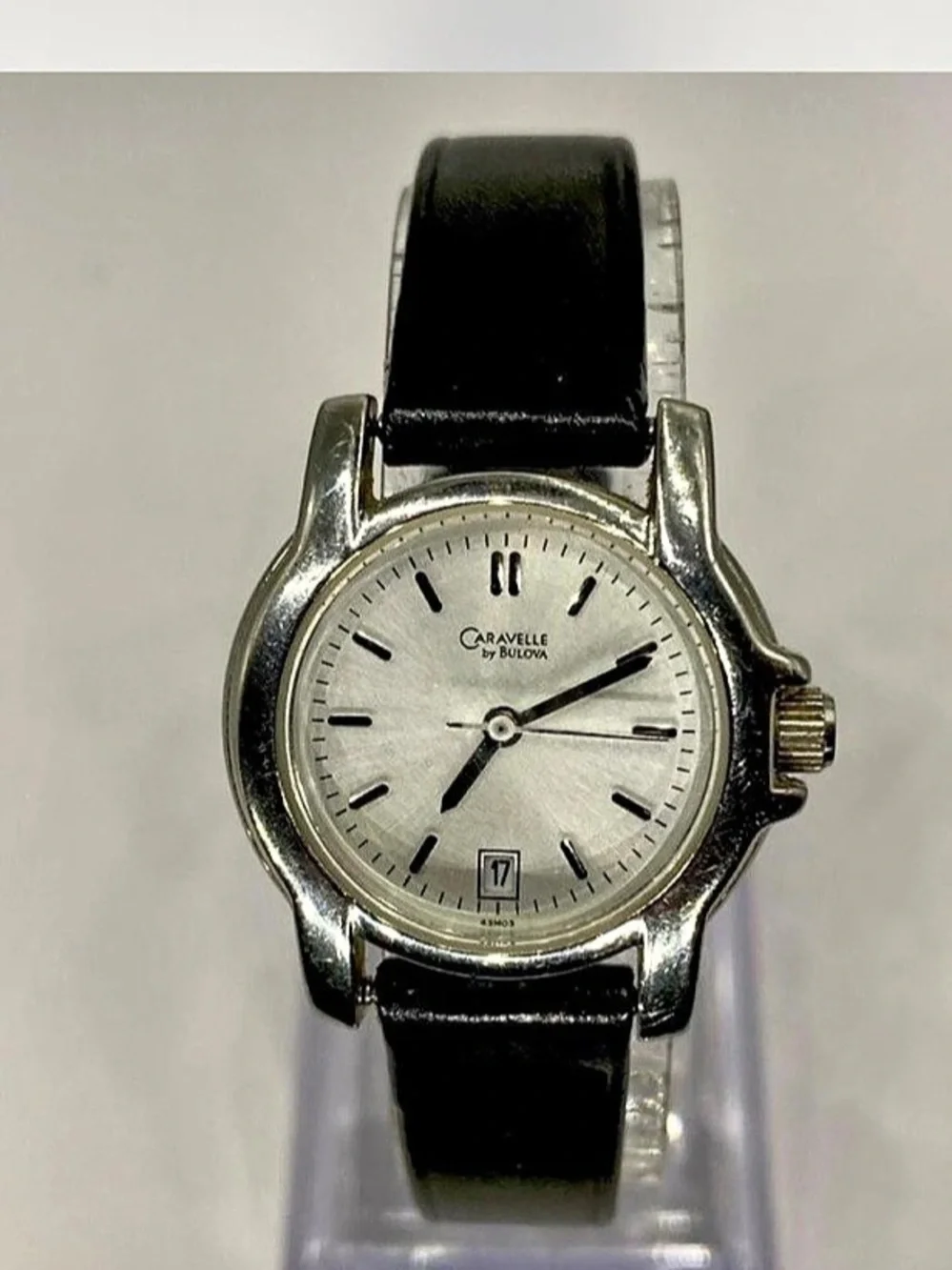 *** Caravelle “ by Bulova Analog Watch Black *^* Silverwear *^*