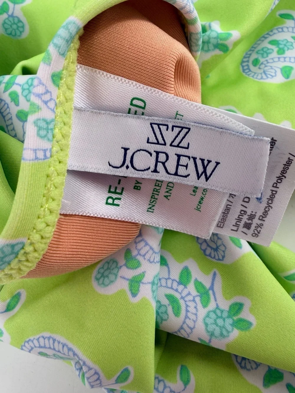 SZ Blockprints x J. Crew cutout one piece swimsuit swim paisley 22 Plus