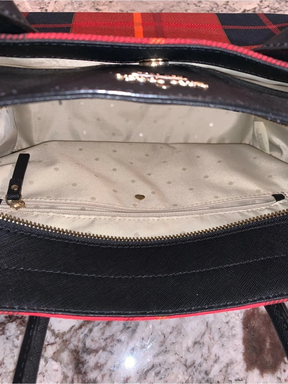 ❤️ KATE SPADE PLAID 2 WAY BAG HANDBAG CROSSBODY NEW WITHOUT TAGS!