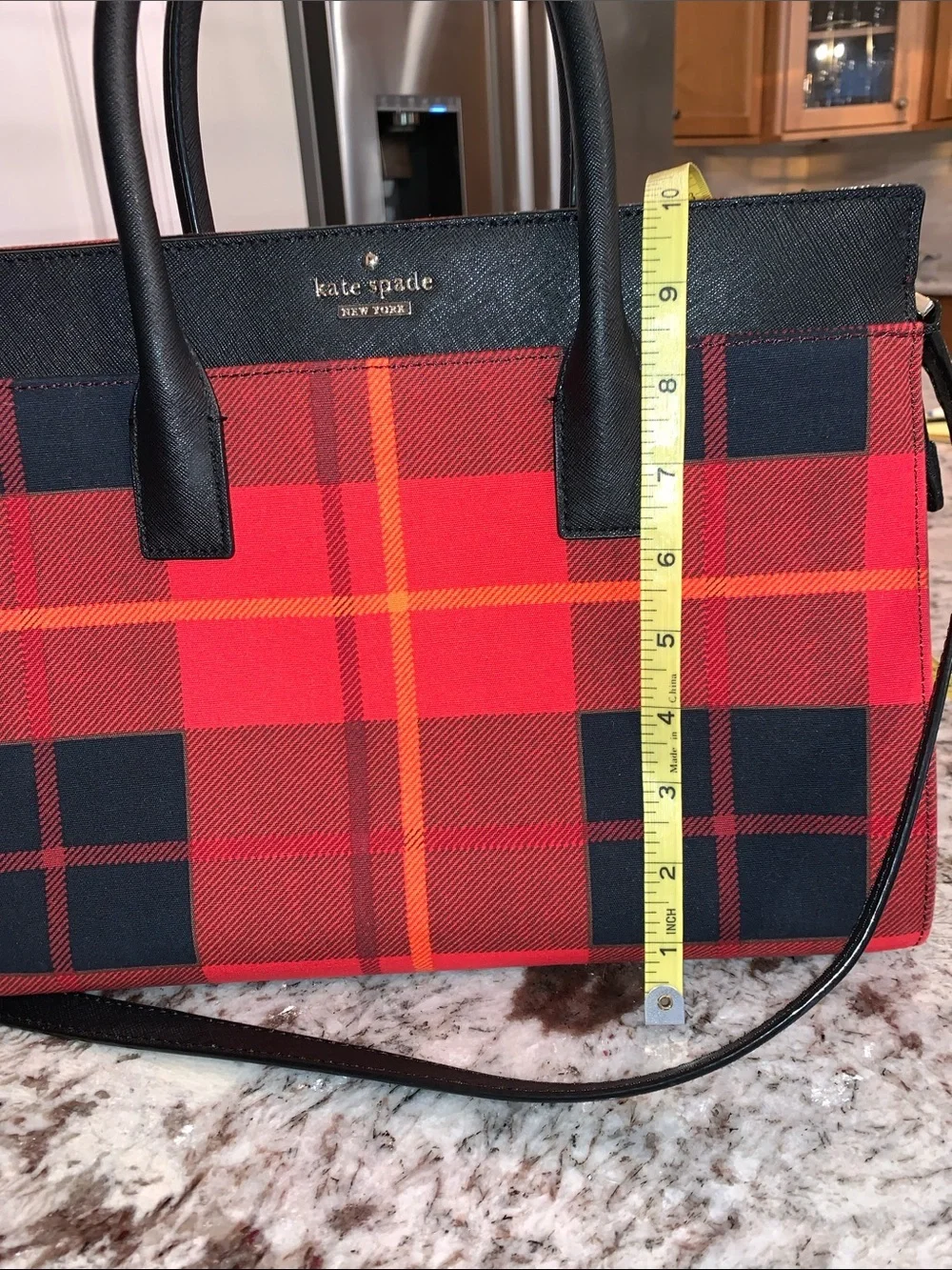 ❤️ KATE SPADE PLAID 2 WAY BAG HANDBAG CROSSBODY NEW WITHOUT TAGS!