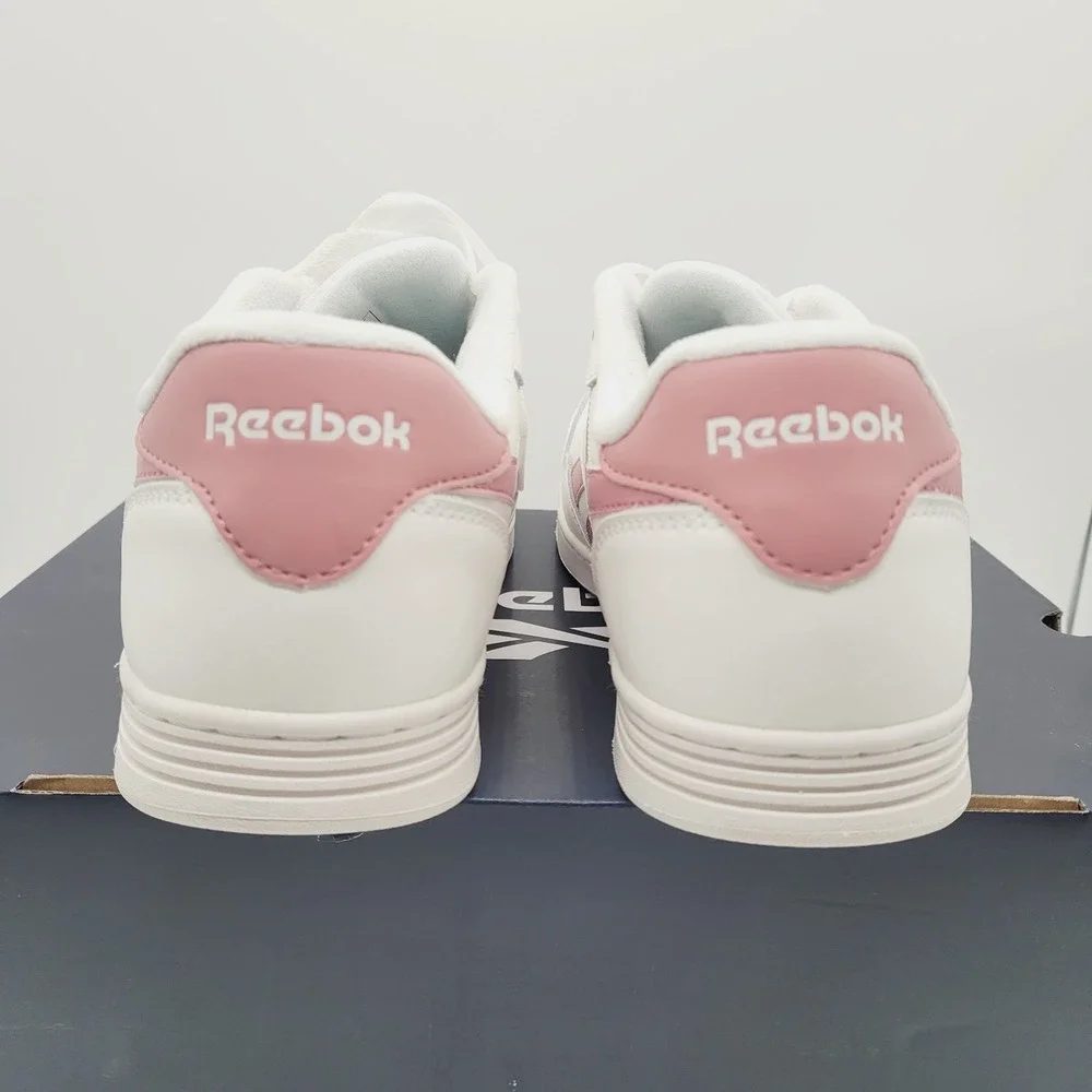 Reebok RB116 Women's Work Sneakers 11.5M White Pink Memory Foam Footbed‎