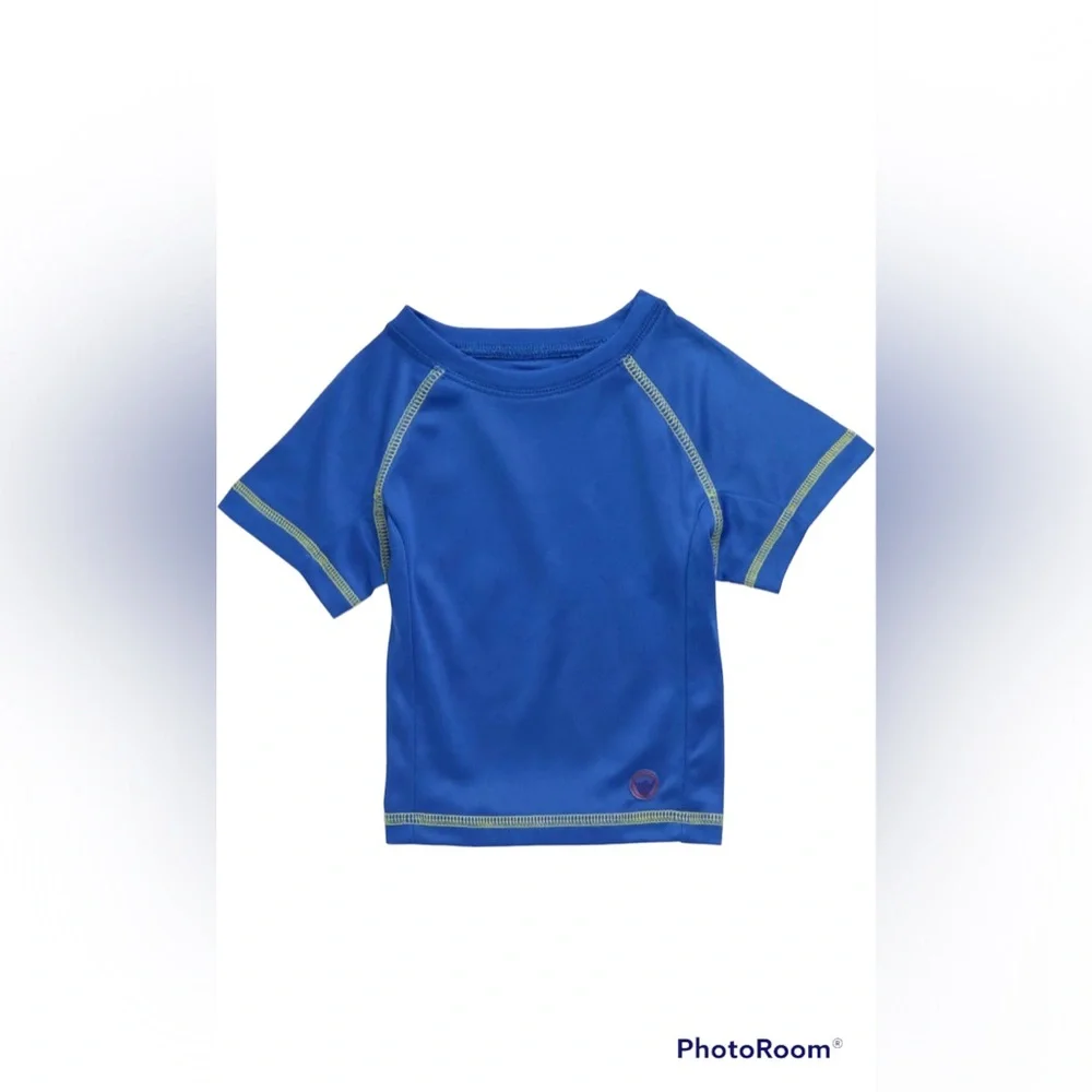 Beach Bros Little Boys Royal Blue Short Sleeve Rash guard| size: 5