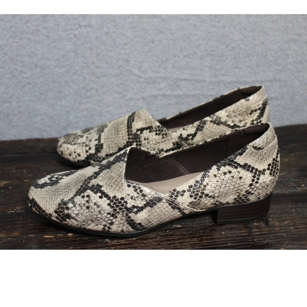 Clarks faux snake