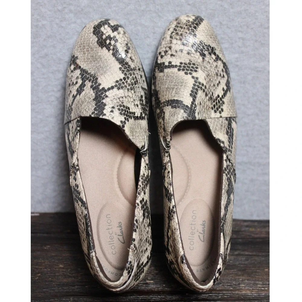 Clarks faux snake