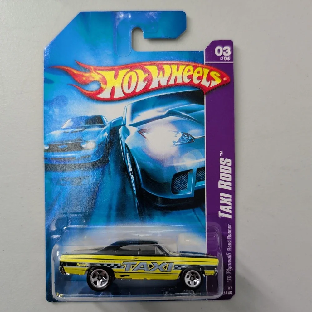 Hot Wheels 2007 Taxi Rods 70 Plymouth Road Runner Yellow Black K7568 051/180