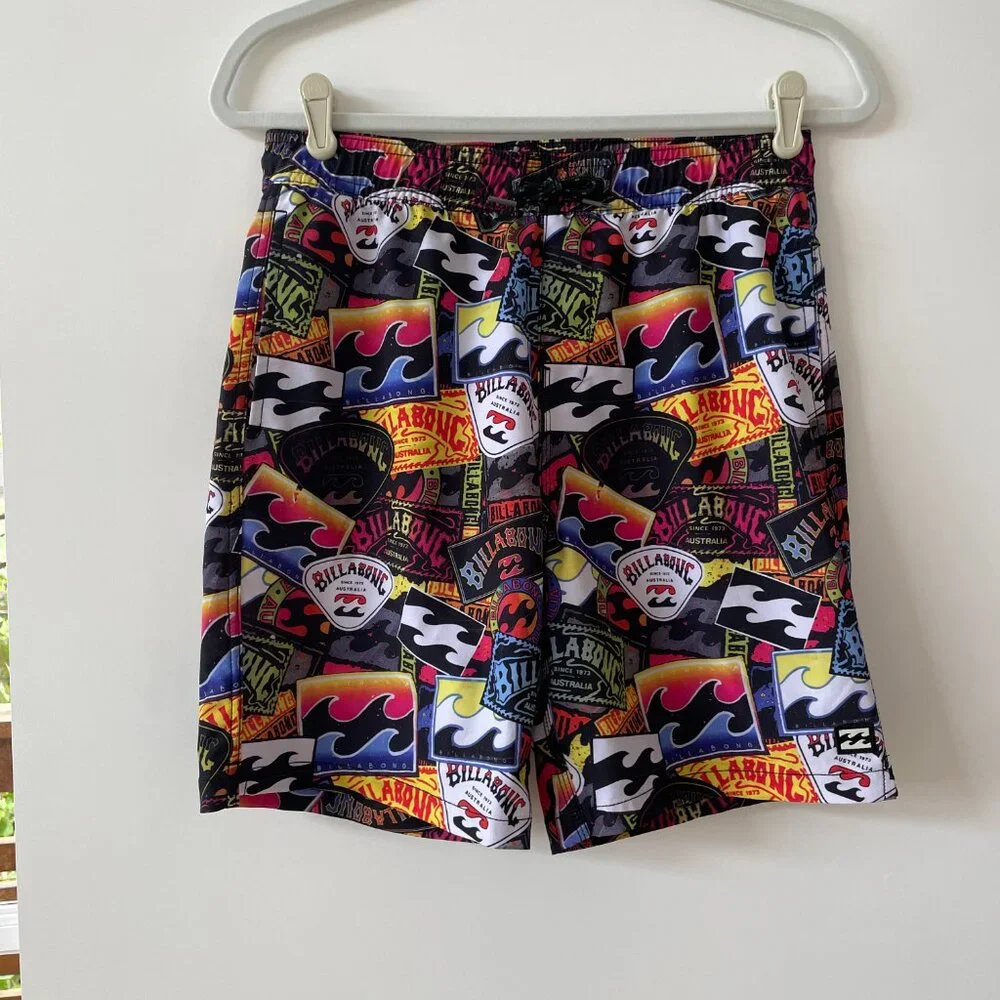 Billabong Boy's Recycler Sunday Layback Swim‎ Trunks, Size Large, ABBBS00141