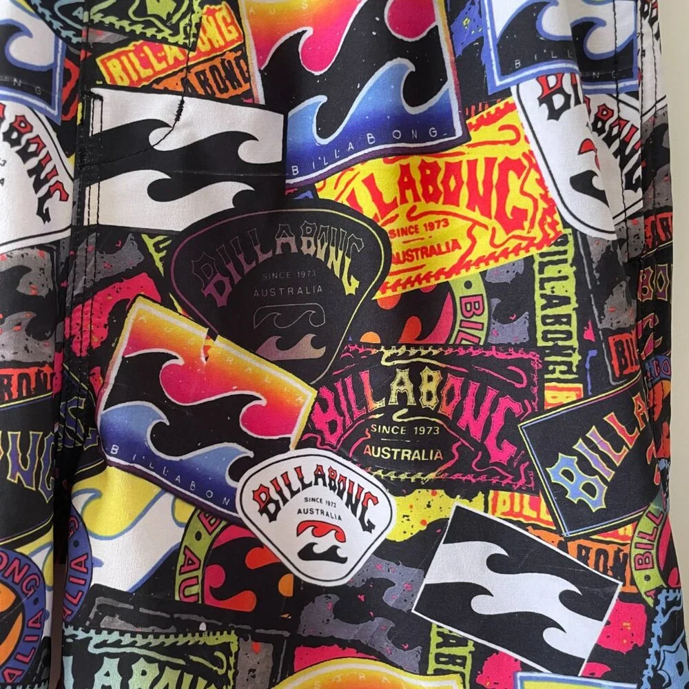 Billabong Boy's Recycler Sunday Layback Swim‎ Trunks, Size Large, ABBBS00141