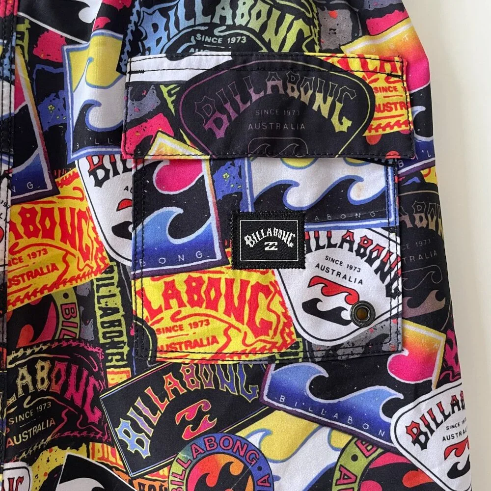 Billabong Boy's Recycler Sunday Layback Swim‎ Trunks, Size Large, ABBBS00141
