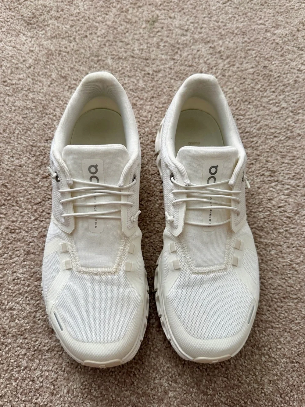 On Running size worn