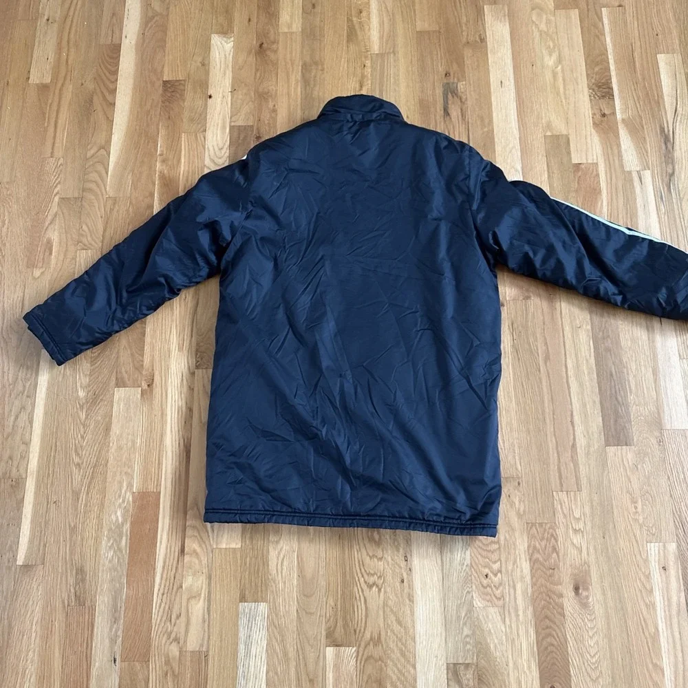 ADIDAS CLIMAPROOF Mens L Parka Stadium Jacket Coat. Patches‎ #4
