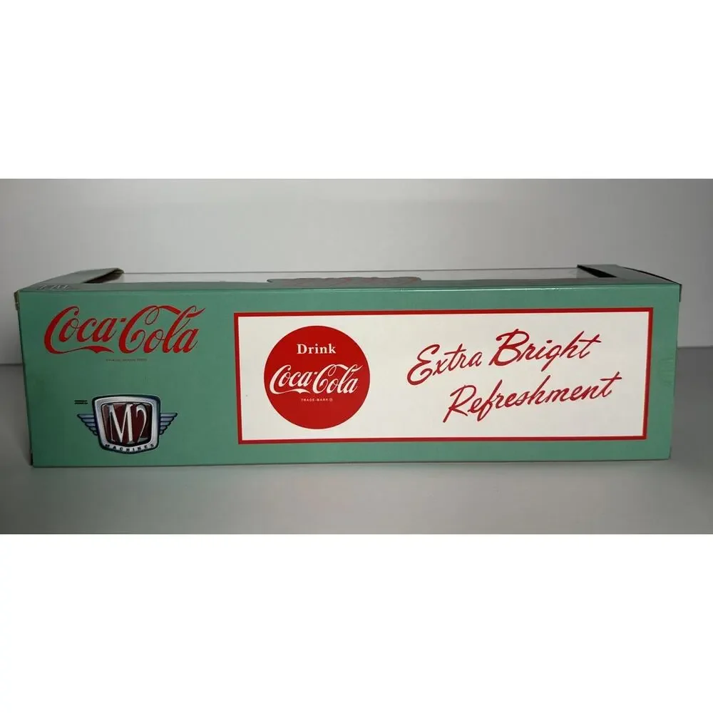 M2 Machines Auto Hauler TW11 COCA COLA 1958 CHEVY SPARTAN & 1955 BEL AIR GASSER