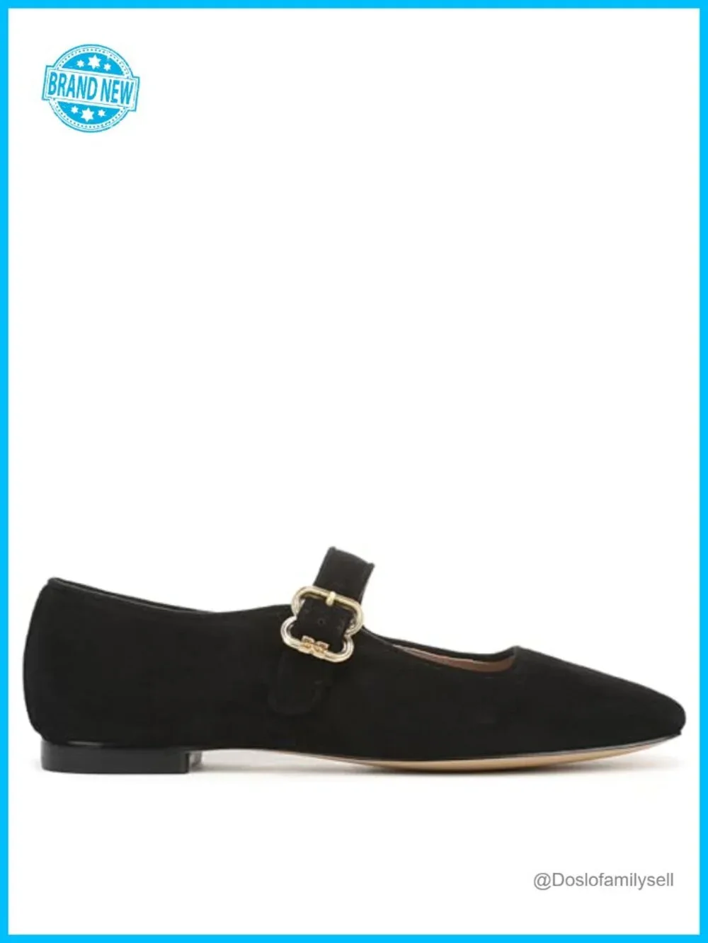 Sam Edelman Michaela Mesh Ballet Flats Pointed Toe Buckle Mary Jane Flats