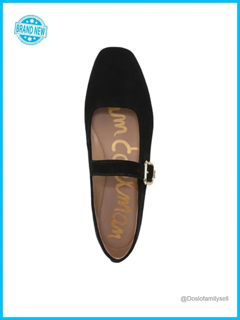 Sam Edelman Michaela Mesh Ballet Flats Pointed Toe Buckle Mary Jane Flats