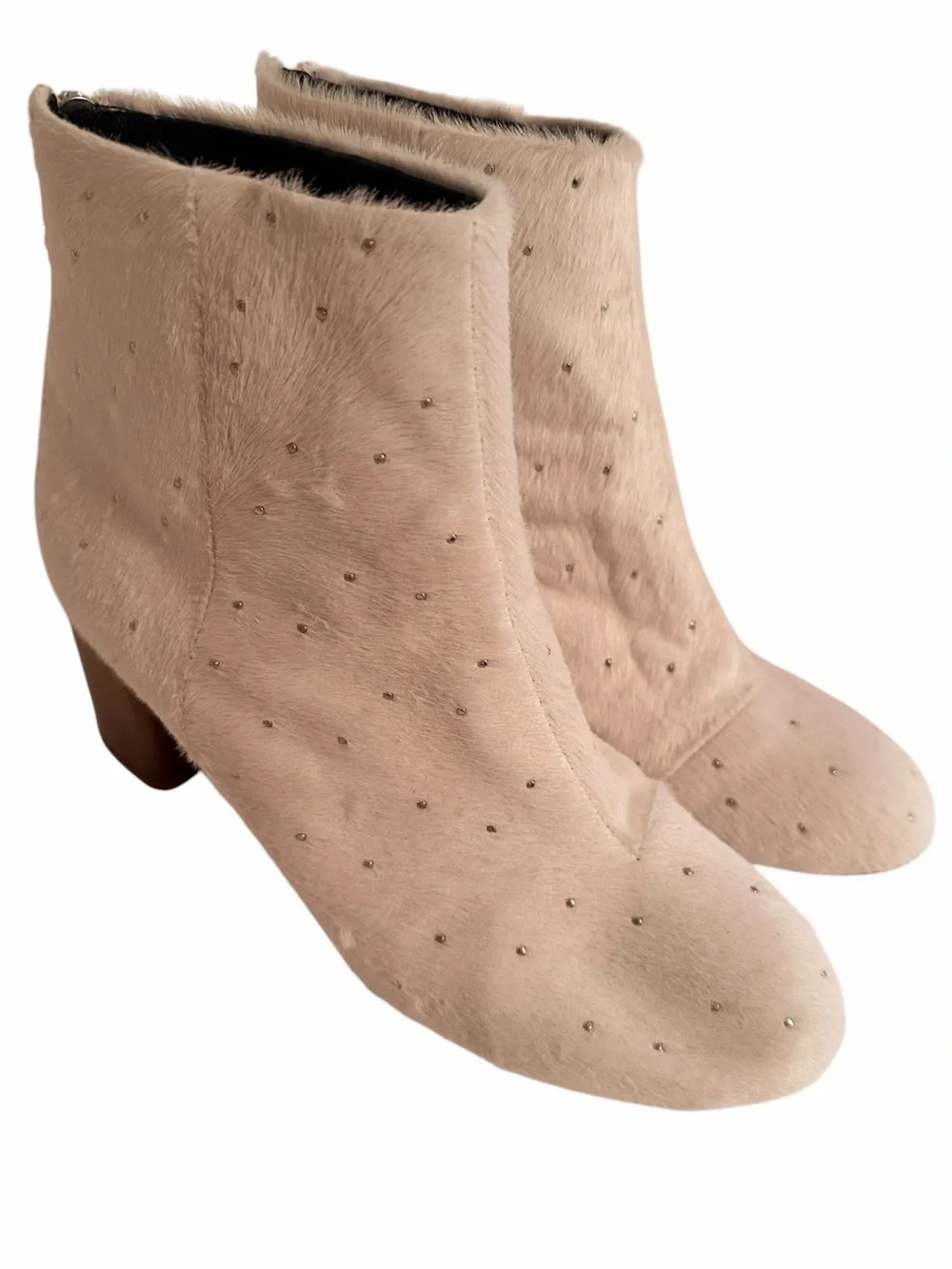 Rag & Bone White Studded Calf Hair 