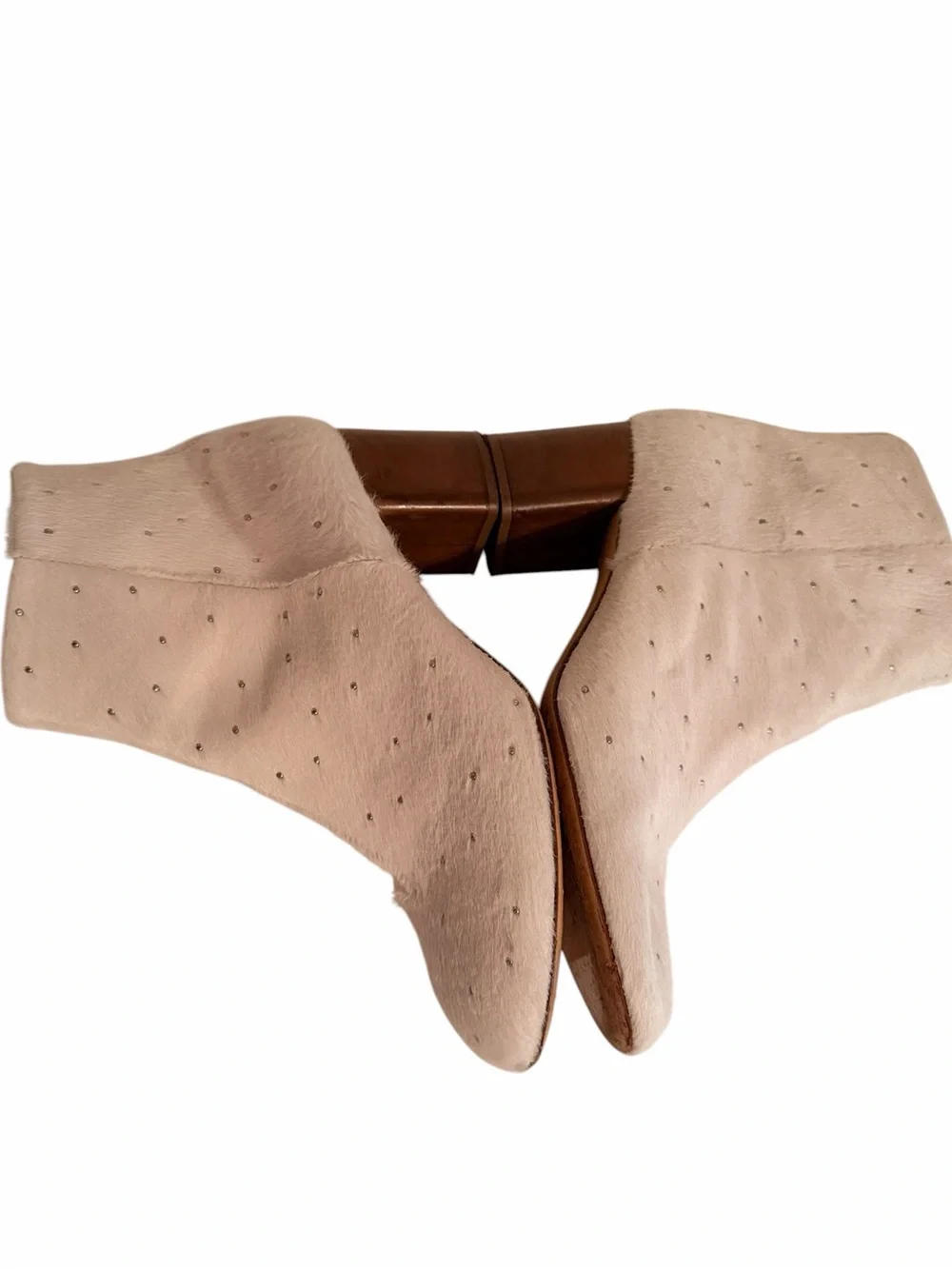 Rag & Bone White Studded Calf Hair 