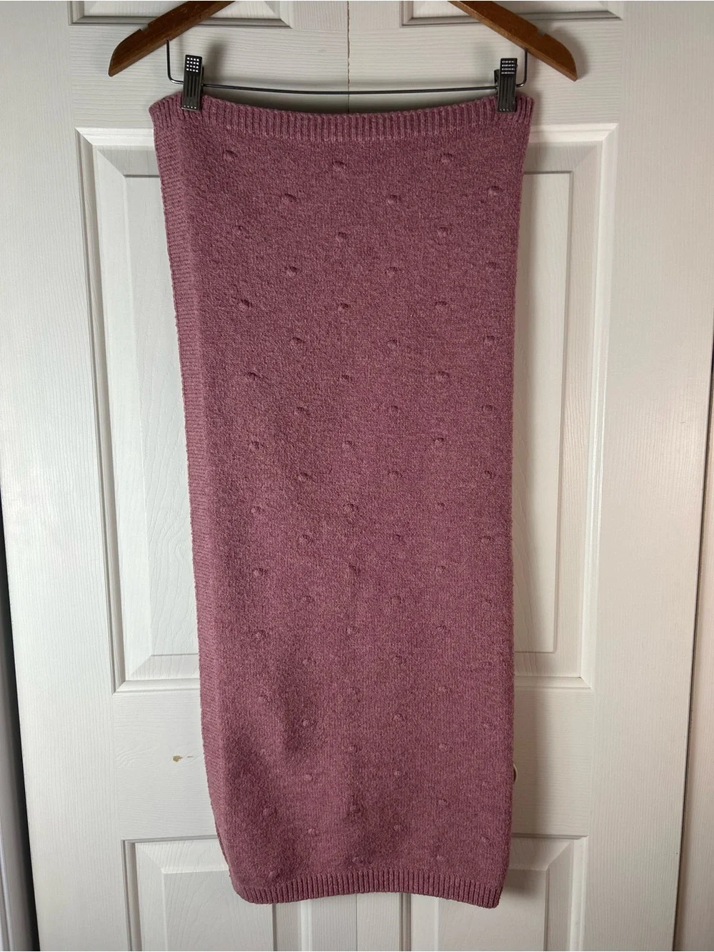 Bearpaw Baby Blanket Sweater Knit Raised Dots Texture