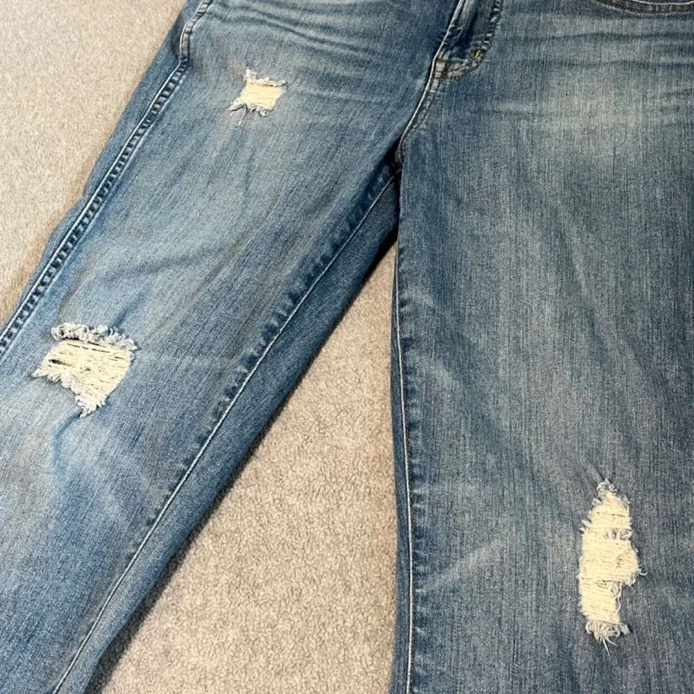 J. Crew distressed skater raw