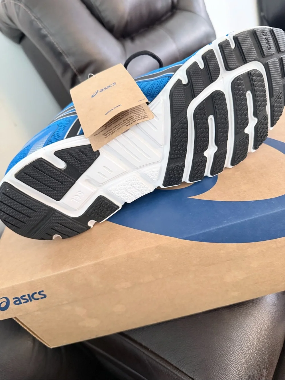 ASICS Men's Blue Athletic Running Shoes with Black Accents