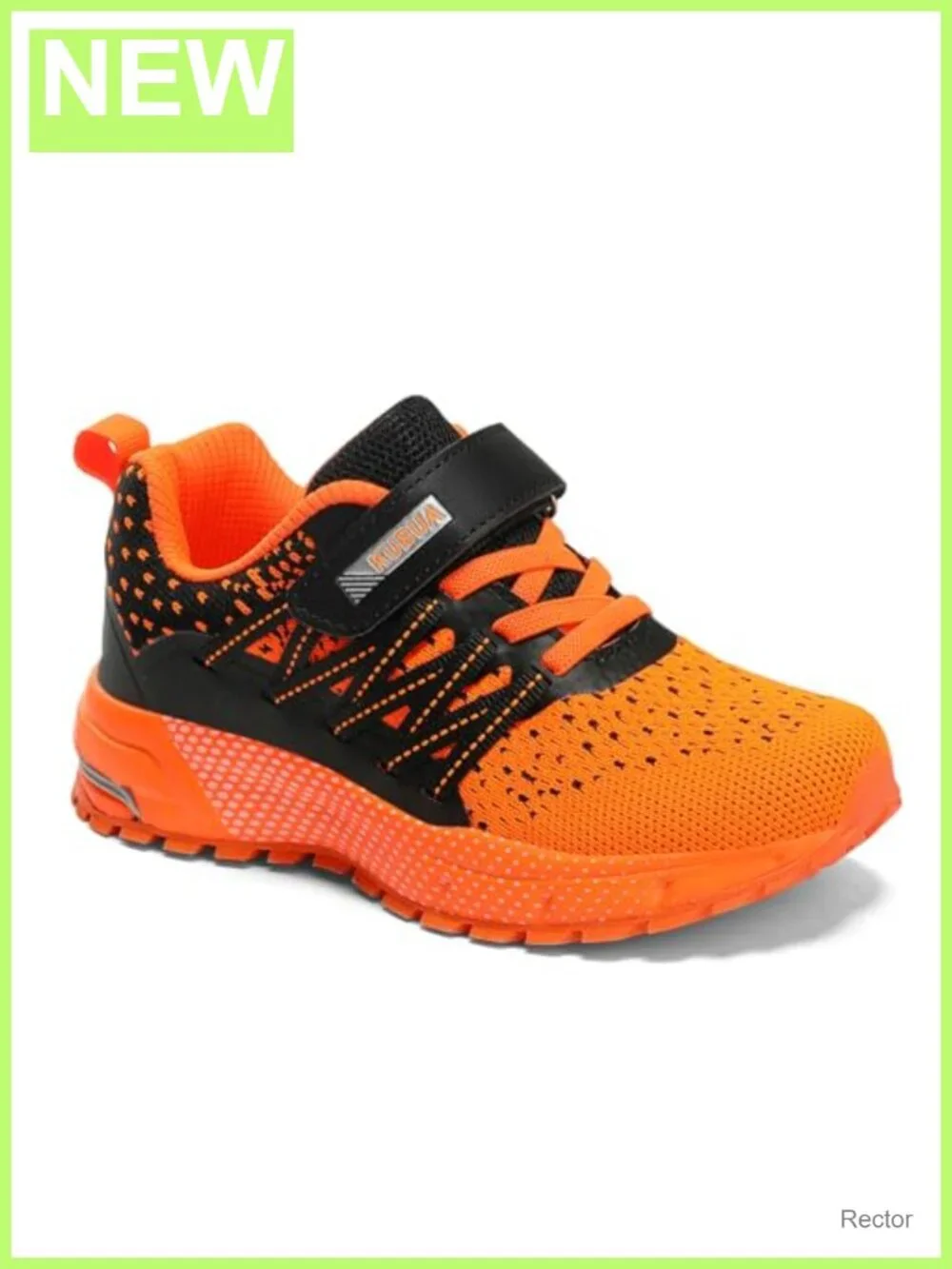 Kids Lightweight Mesh Sneakers Hook & Loop Athletic Running Shoes
