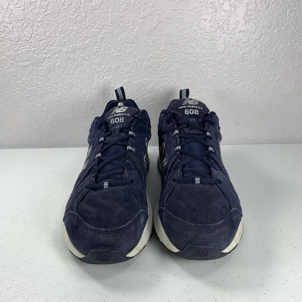 New Balance 608v5 Navy Blue Sneakers Mens 9.5 Suede MX608UN5
