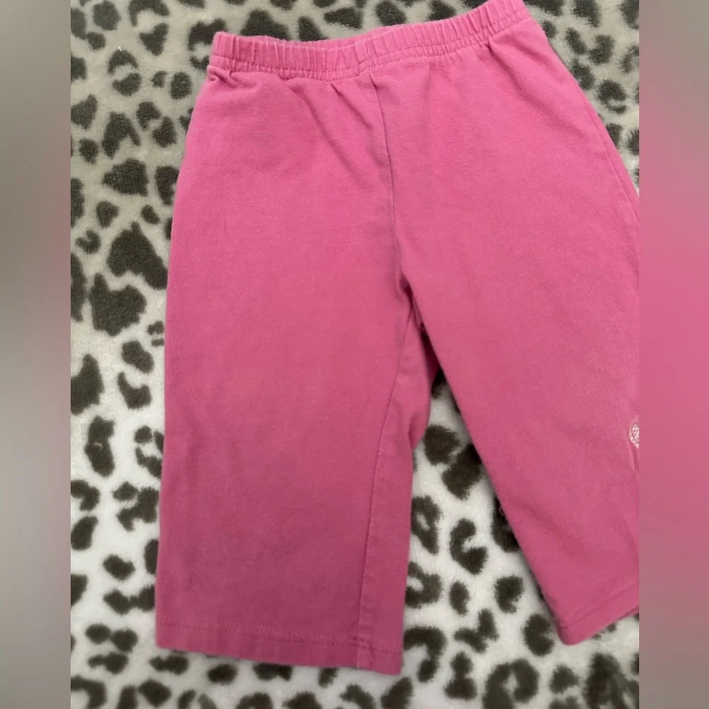 Carter’s Embroidered Bunny Leggings in Pink Size 6 months