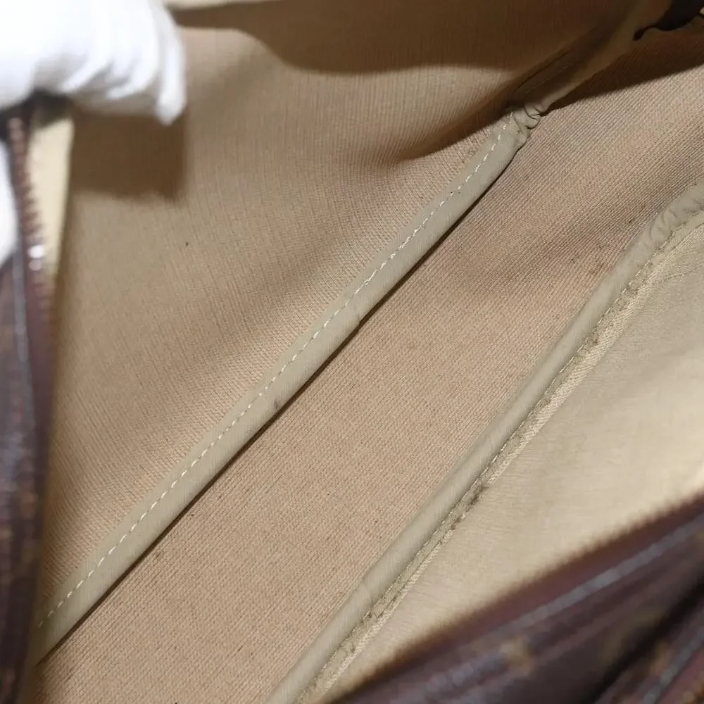 Louis Vuitton Monogram Reporter PM Shoulder Bag Brown