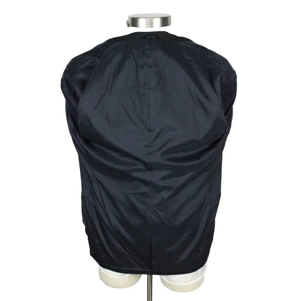 $2995 Giorgio Armani Blazer 42 R (52 EU) Silk Black One Button Shawl Lapel Italy