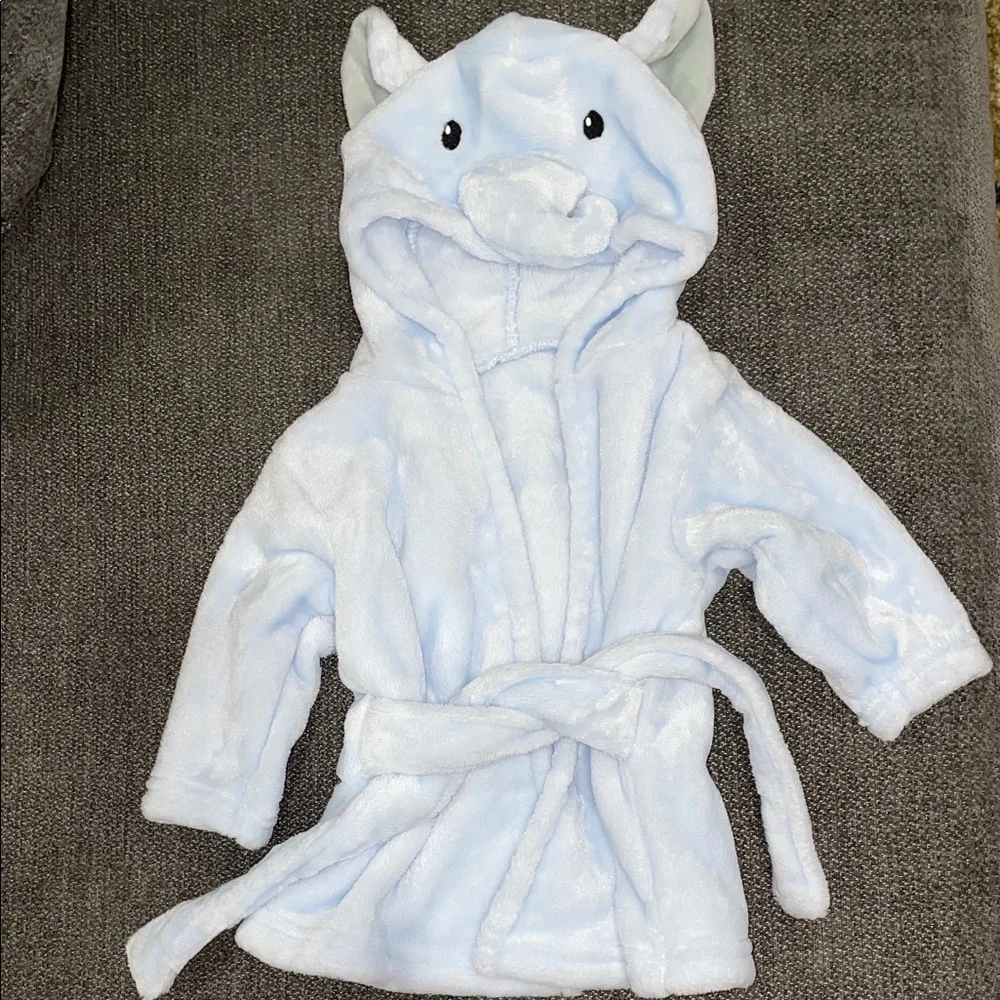 Baby Robe with Elephant Hood
