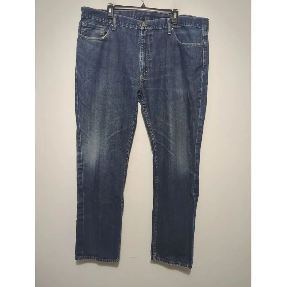 Levi 559 Relaxed Straight Jeans Mens 42x34 Blue Medium‎ Wash Denim 01559-0004