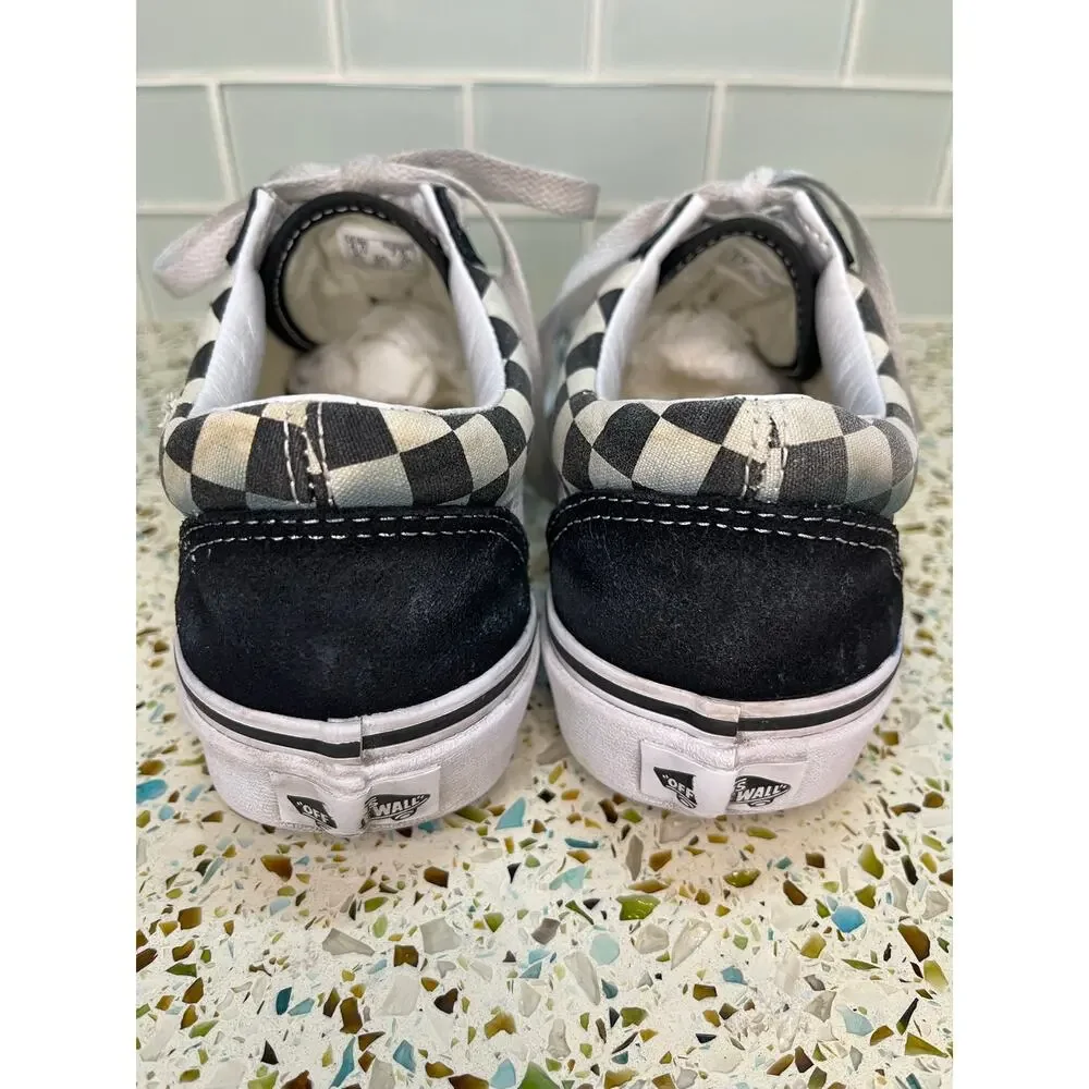 Vans Old Skool Checkerboard Low Top Skate Sneakers Unisex Mens 6 Womens 7.5