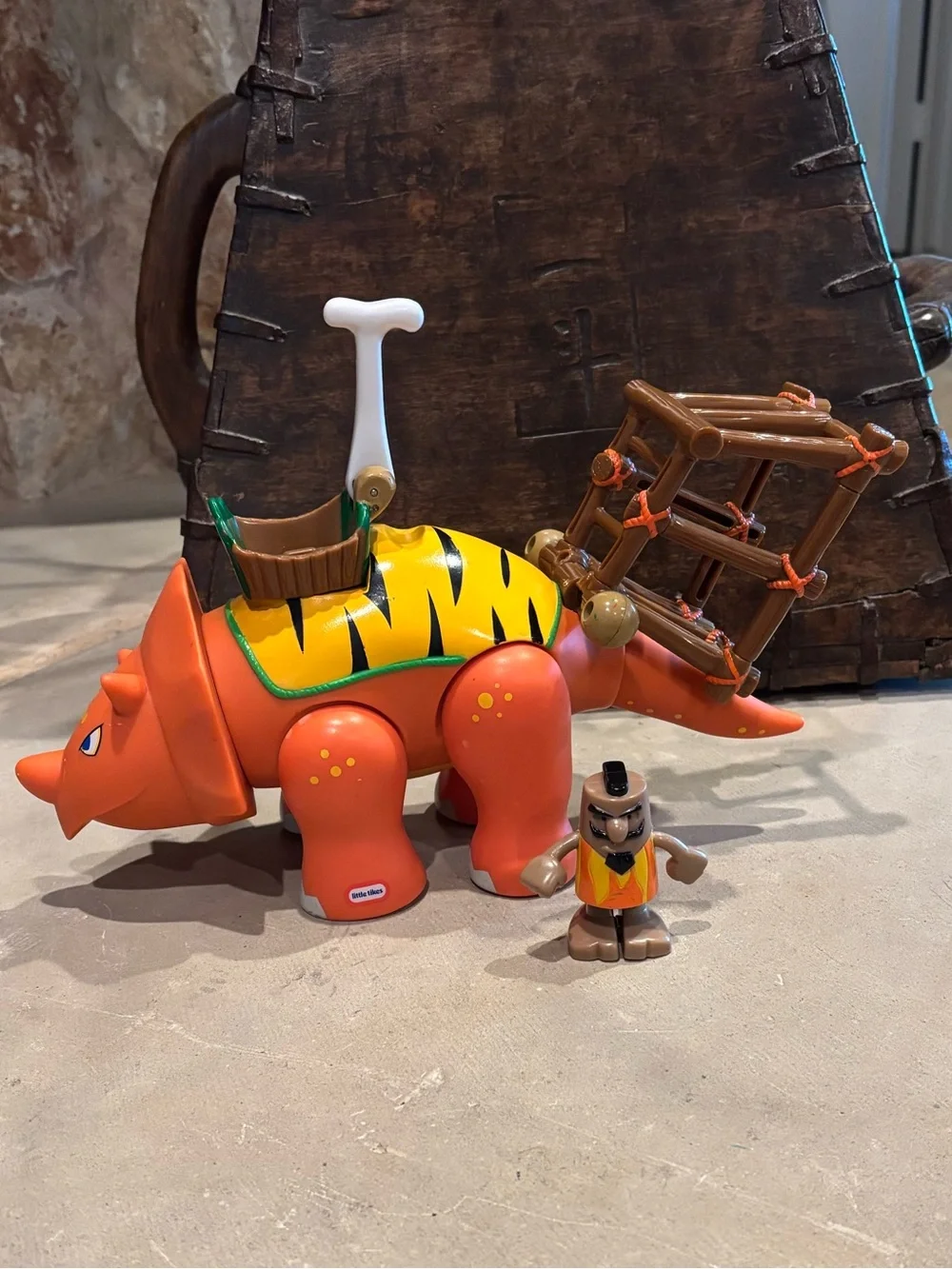Little Tikes BC Builders Orange Triceratops Playset