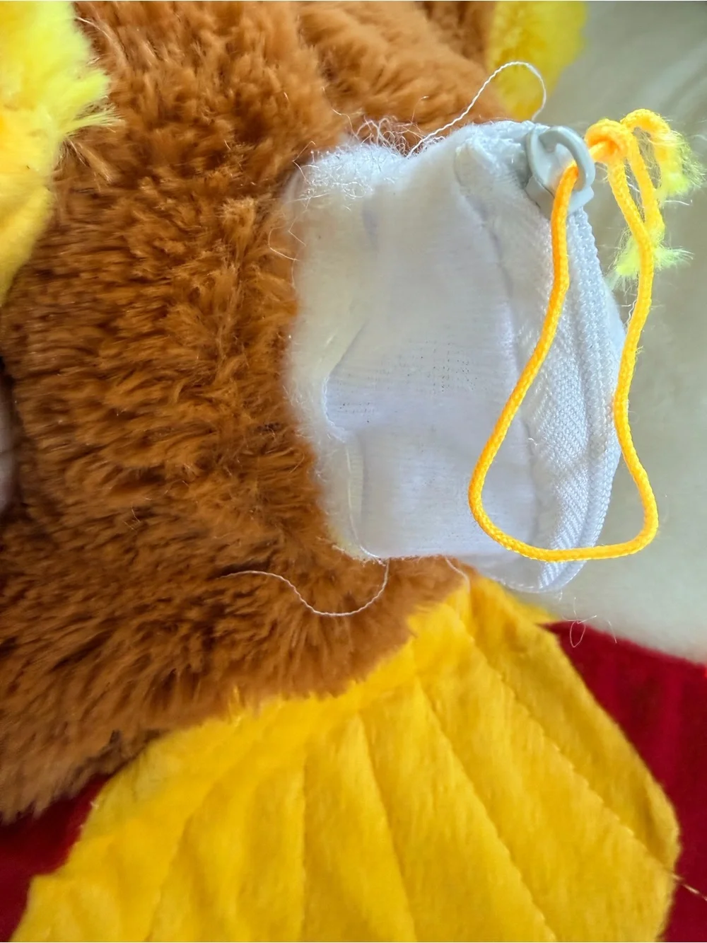Plush Turkey Dog Toy - Brown, Yellow, Red