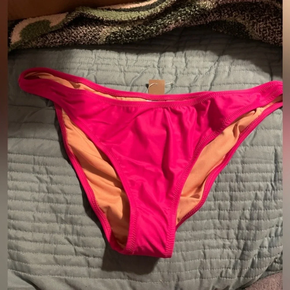 NWT J.Crew Heritage 1989 High Rise Bikini Bottom Magenta Orchid XXS Beach Resort