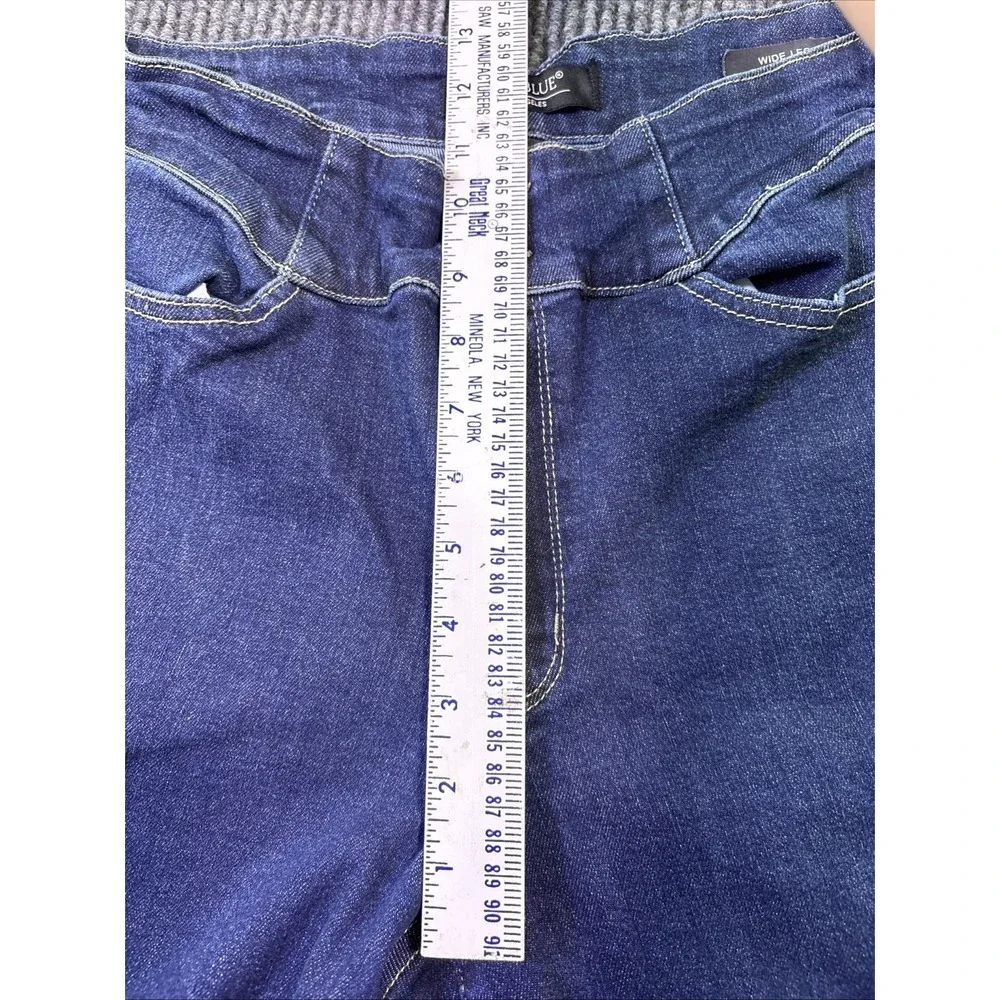 Judy Blue High Rise wide leg Jeans Women's 11/30 Blue Stretch Denim